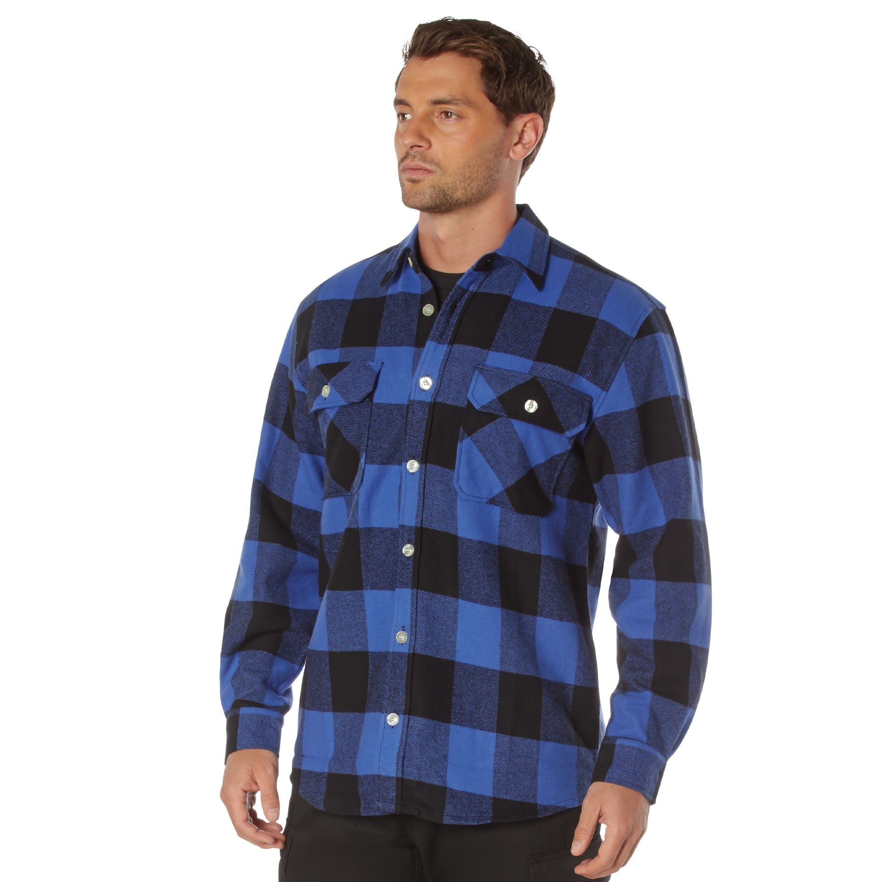 Rothco Extra Heavyweight Buffalo Plaid Flannel Shirt LARSON TACTICAL SUPPLY