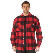 Rothco Extra Heavyweight Buffalo Plaid Flannel Shirt LARSON TACTICAL SUPPLY