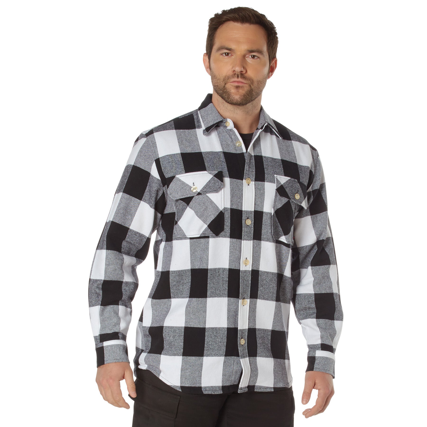 Rothco Extra Heavyweight Buffalo Plaid Flannel Shirt LARSON TACTICAL SUPPLY