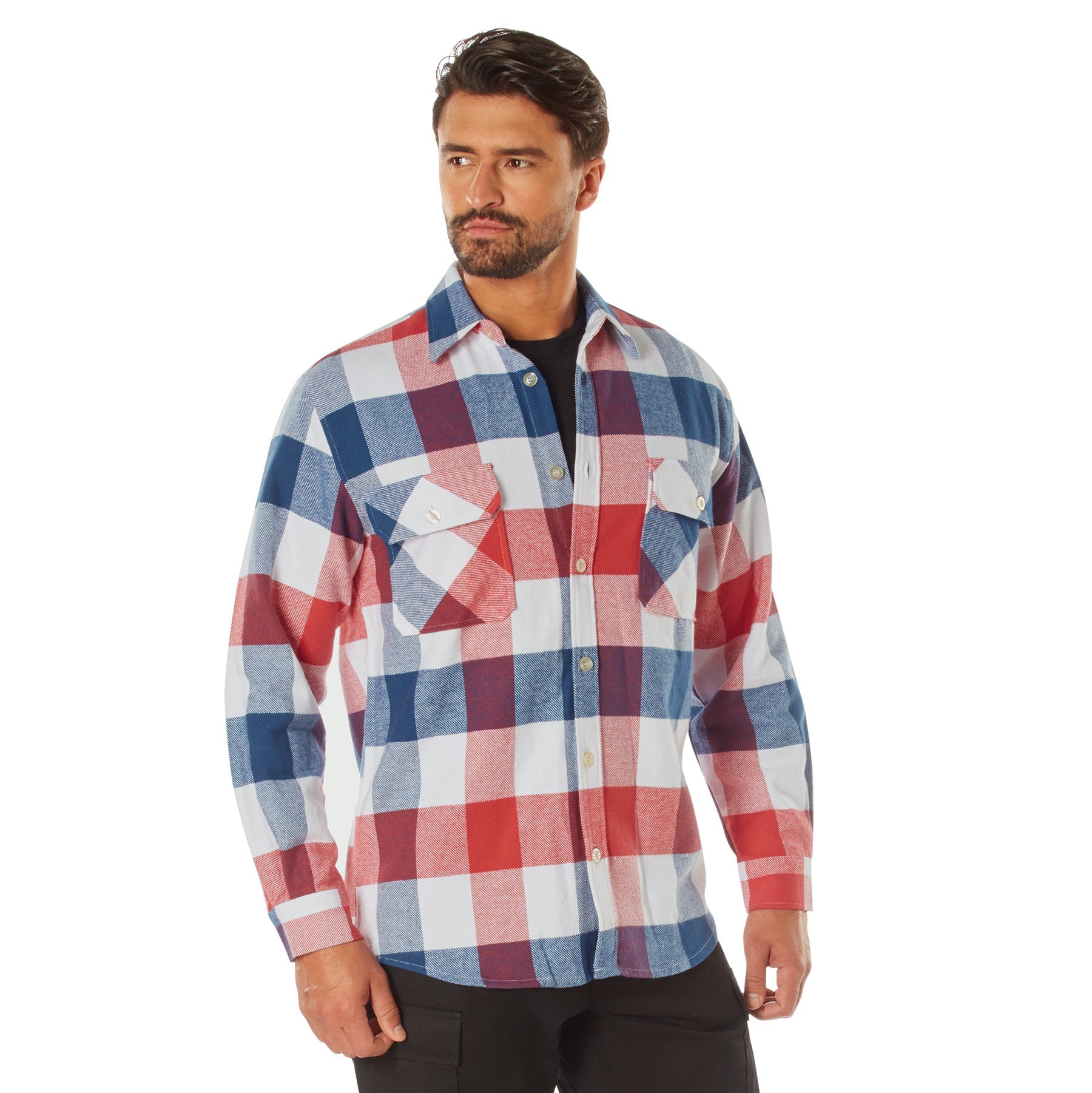 Rothco Extra Heavyweight Buffalo Plaid Flannel Shirt LARSON TACTICAL SUPPLY