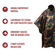 Rothco G.I. Type Rip-Stop Poncho LARSON TACTICAL SUPPLY