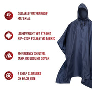 Rothco G.I. Type Rip-Stop Poncho LARSON TACTICAL SUPPLY