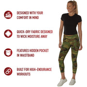 Rothco Womens Workout Performance Camo Leggings With Pockets LARSON TACTICAL SUPPLY