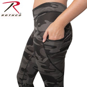 Rothco Womens Workout Performance Camo Leggings With Pockets LARSON TACTICAL SUPPLY