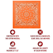 Rothco Trainmen Paisley Bandana - 22" X 22" LARSON TACTICAL SUPPLY