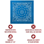Rothco Trainmen Paisley Bandana - 22" X 22" LARSON TACTICAL SUPPLY
