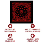 Rothco Trainmen Paisley Bandana - 22" X 22" LARSON TACTICAL SUPPLY