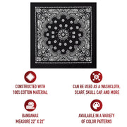 Rothco Trainmen Paisley Bandana - 22" X 22" LARSON TACTICAL SUPPLY