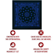 Rothco Trainmen Paisley Bandana - 22" X 22" LARSON TACTICAL SUPPLY