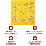 Rothco Trainmen Paisley Bandana - 22" X 22" LARSON TACTICAL SUPPLY