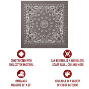 Rothco Trainmen Paisley Bandana - 22" X 22" LARSON TACTICAL SUPPLY