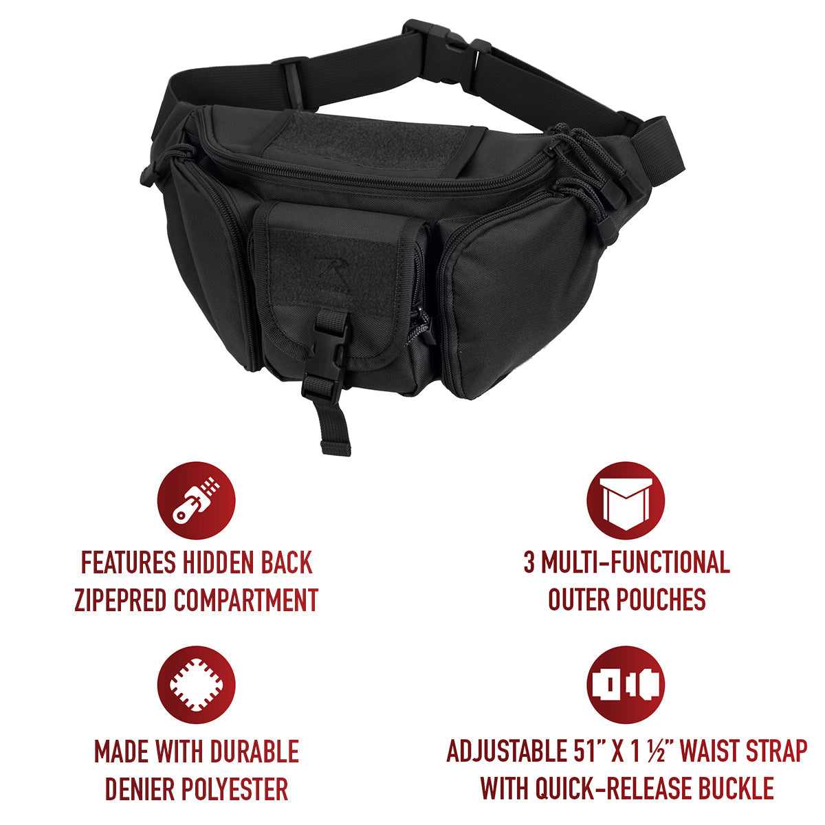 Rothco Tactical Concealed Carry Waist Pack LARSON TACTICAL SUPPLY