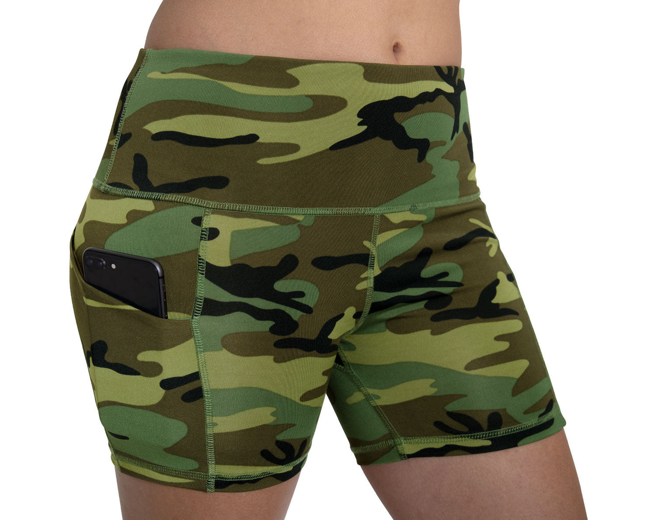Rothco Womens Camo Workout Performance Legging Shorts LARSON TACTICAL SUPPLY