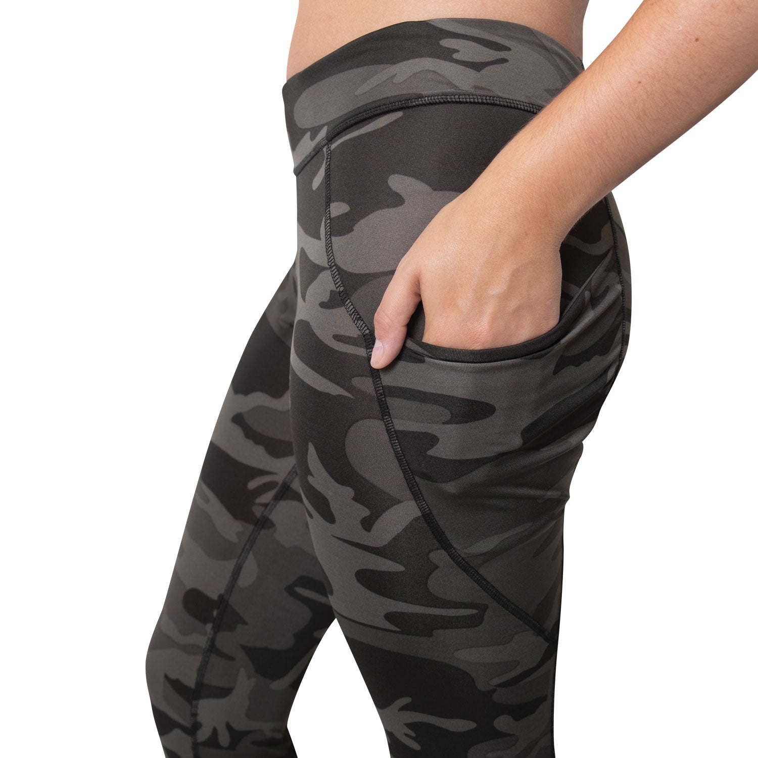 Rothco Womens Camo Workout Performance Legging Shorts LARSON TACTICAL SUPPLY