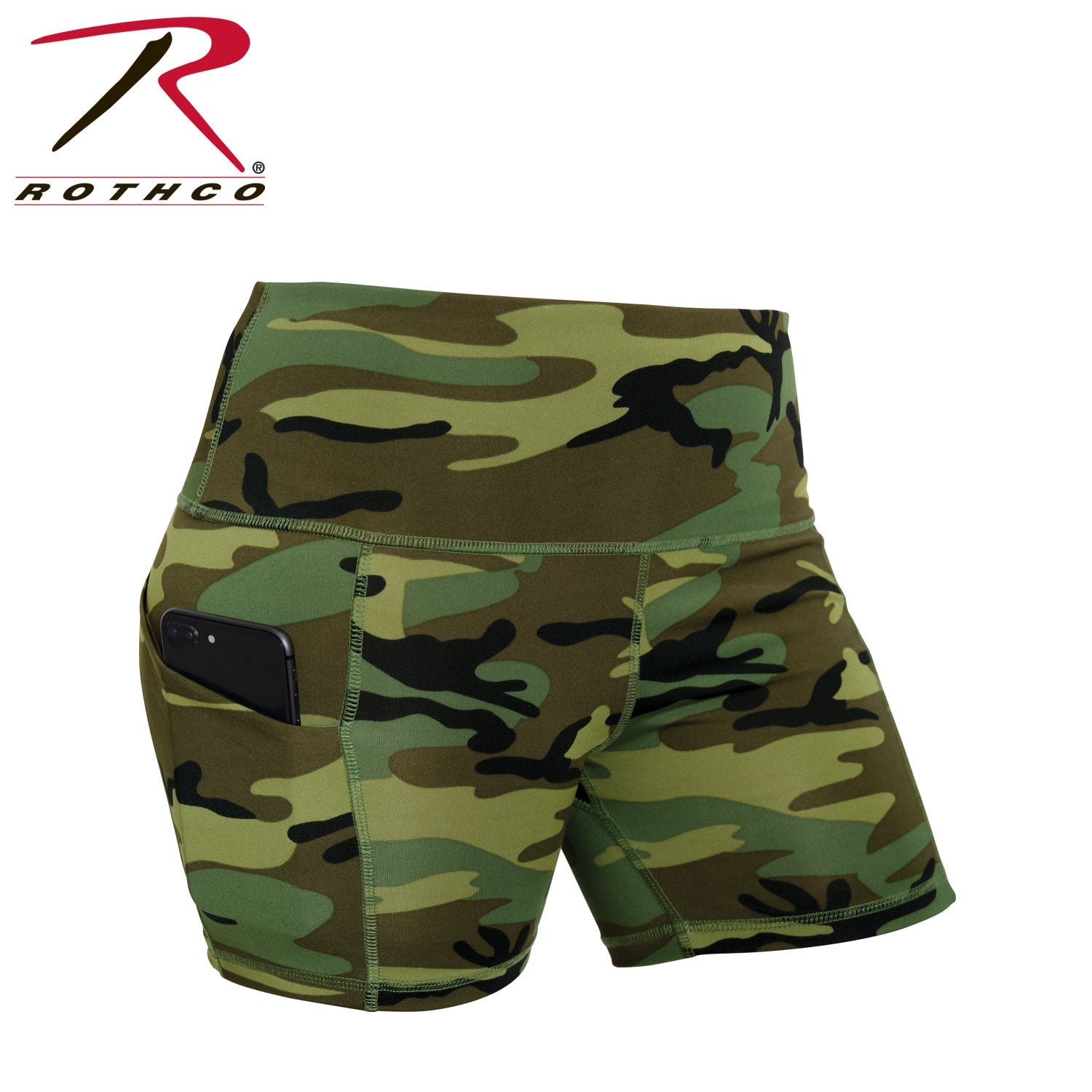 Rothco Womens Camo Workout Performance Legging Shorts LARSON TACTICAL SUPPLY