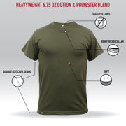 Rothco Heavyweight T-Shirts LARSON TACTICAL SUPPLY