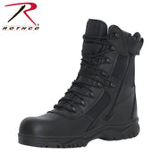Rothco Forced Entry Tactical Boot With Side Zipper & Composite Toe - 8 Inch LARSON TACTICAL SUPPLY