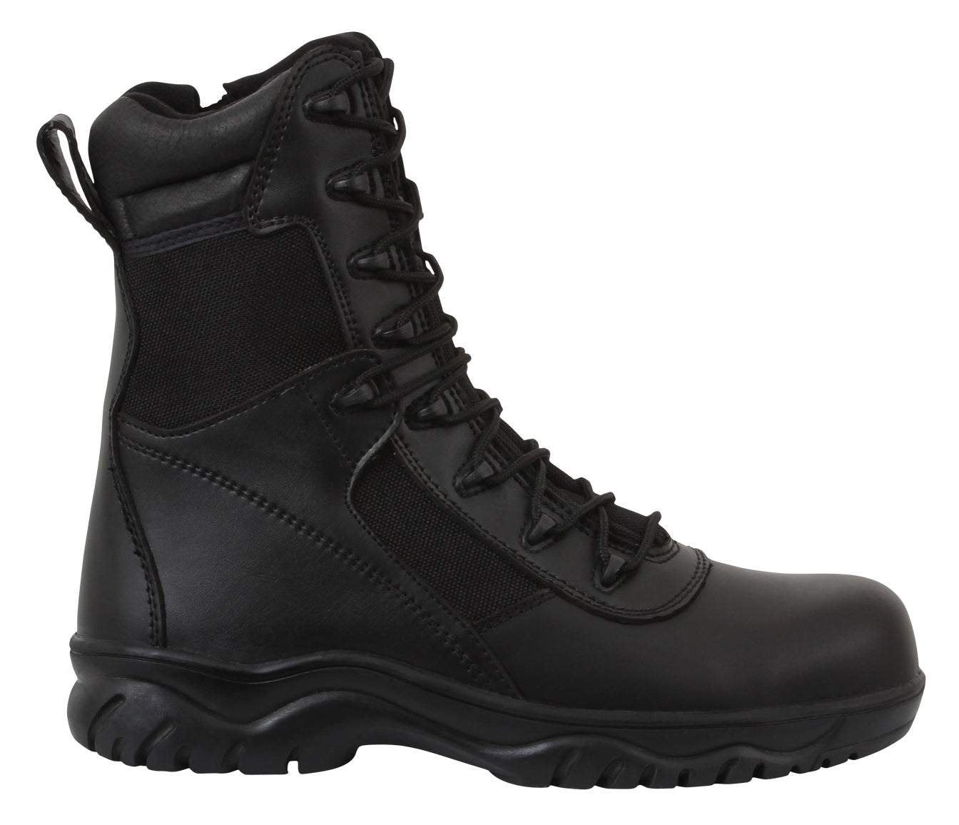 Rothco Forced Entry Tactical Boot With Side Zipper & Composite Toe - 8 Inch LARSON TACTICAL SUPPLY