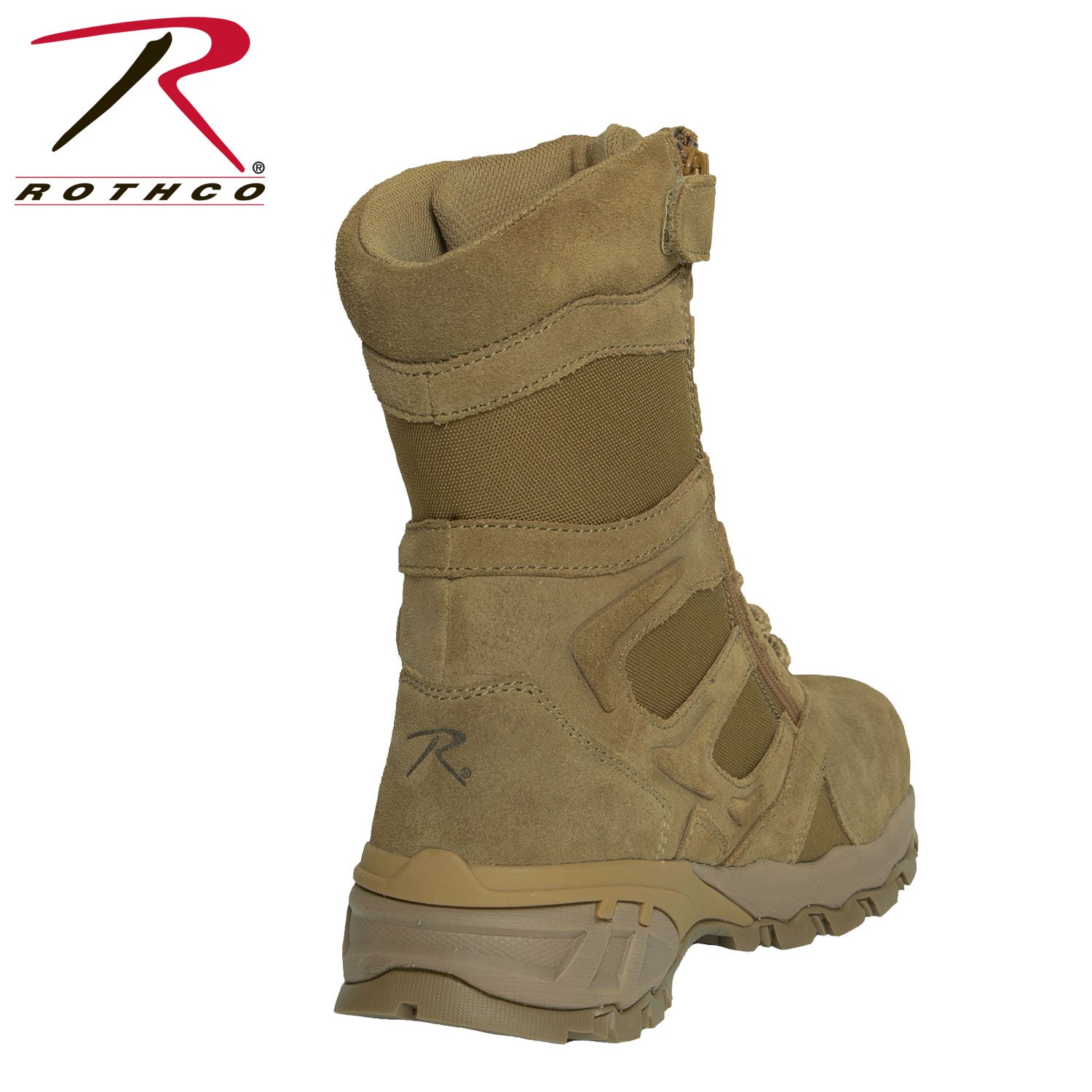 Rothco Forced Entry Tactical Boot With Side Zipper & Composite Toe - 8 Inch LARSON TACTICAL SUPPLY