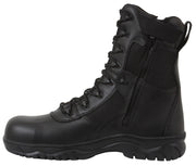 Rothco Forced Entry Tactical Boot With Side Zipper & Composite Toe - 8 Inch LARSON TACTICAL SUPPLY