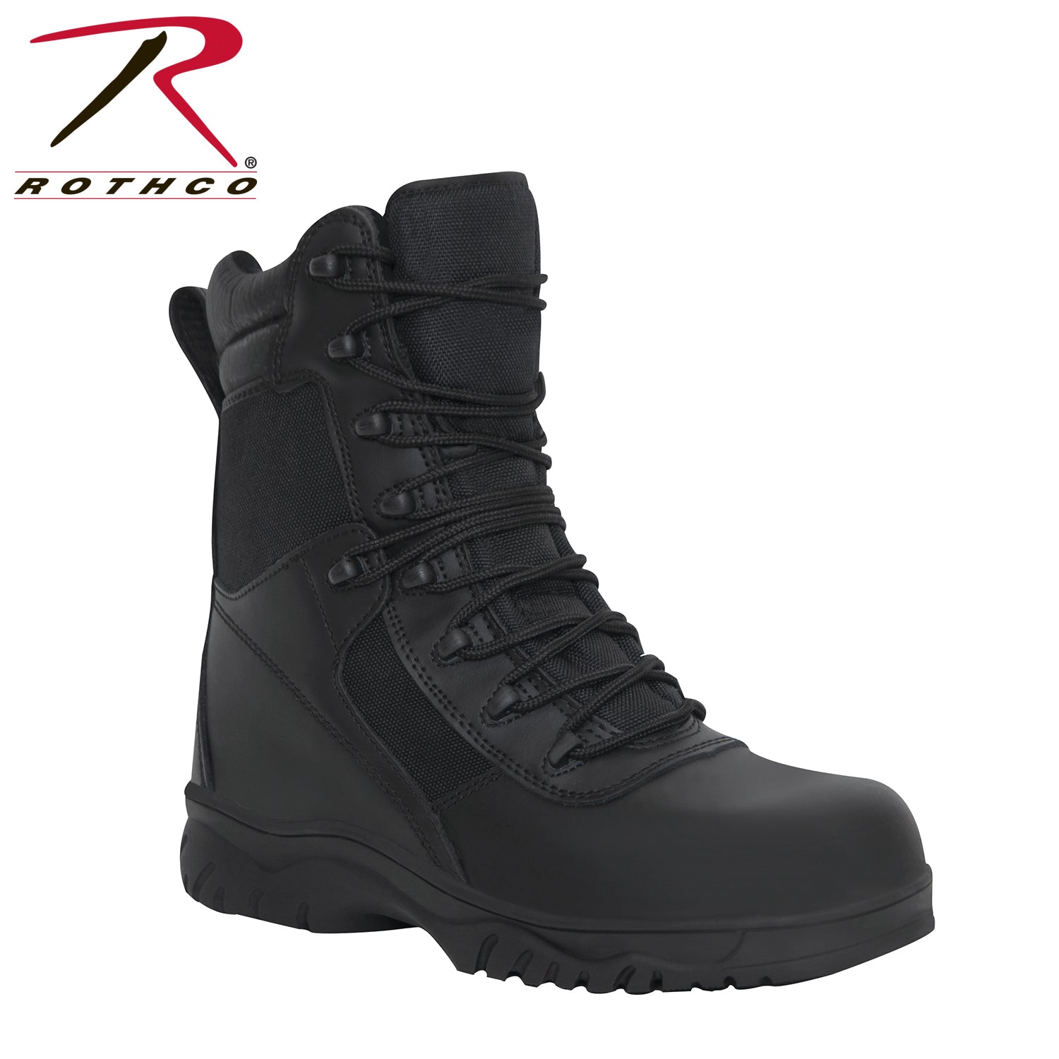 Rothco Forced Entry Tactical Boot With Side Zipper & Composite Toe - 8 Inch LARSON TACTICAL SUPPLY