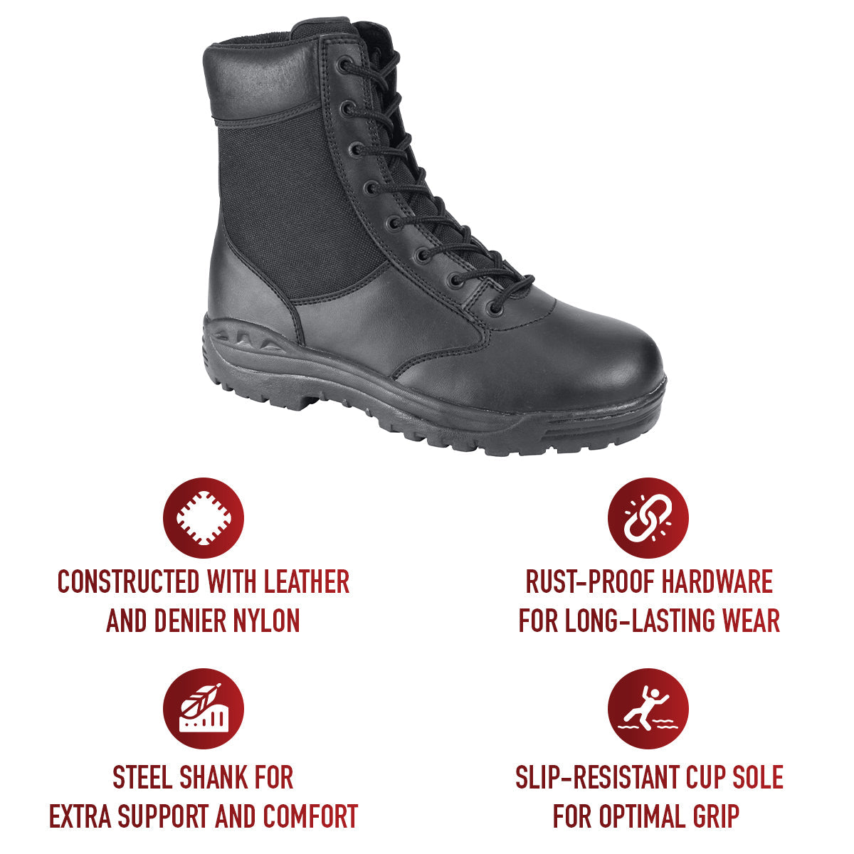 Rothco Forced Entry Security Boot - 8 Inch LARSON TACTICAL SUPPLY