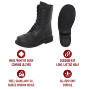 Rothco Combat Boot - 9 Inch LARSON TACTICAL SUPPLY