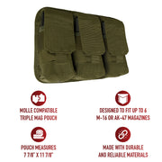 Rothco Universal Triple Mag Rifle Pouch LARSON TACTICAL SUPPLY