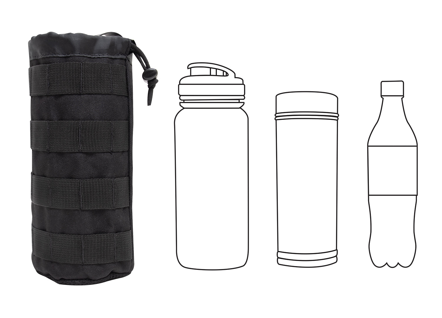 Rothco Tactical MOLLE Bottle Carrier LARSON TACTICAL SUPPLY