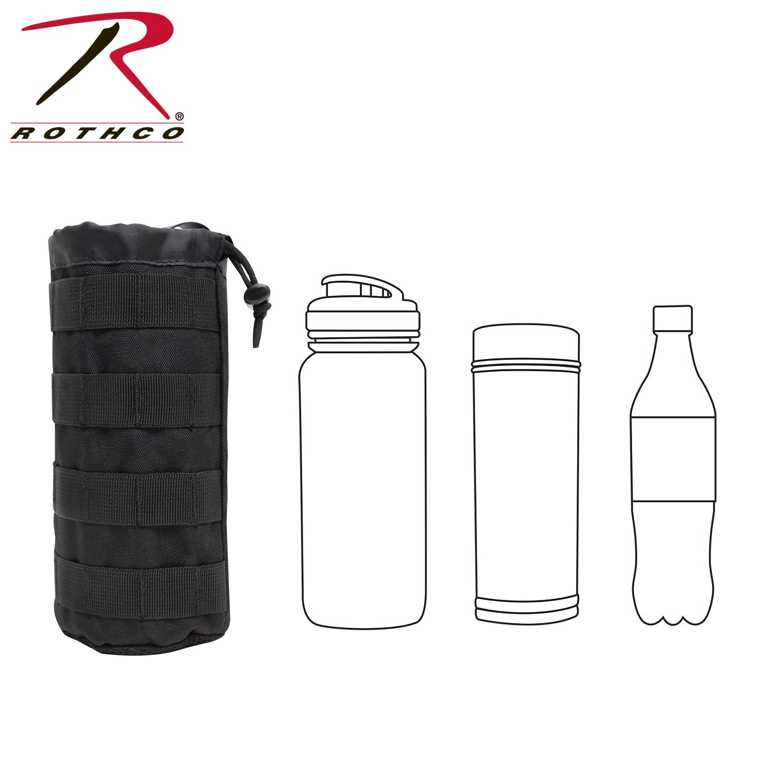 Rothco Tactical MOLLE Bottle Carrier LARSON TACTICAL SUPPLY