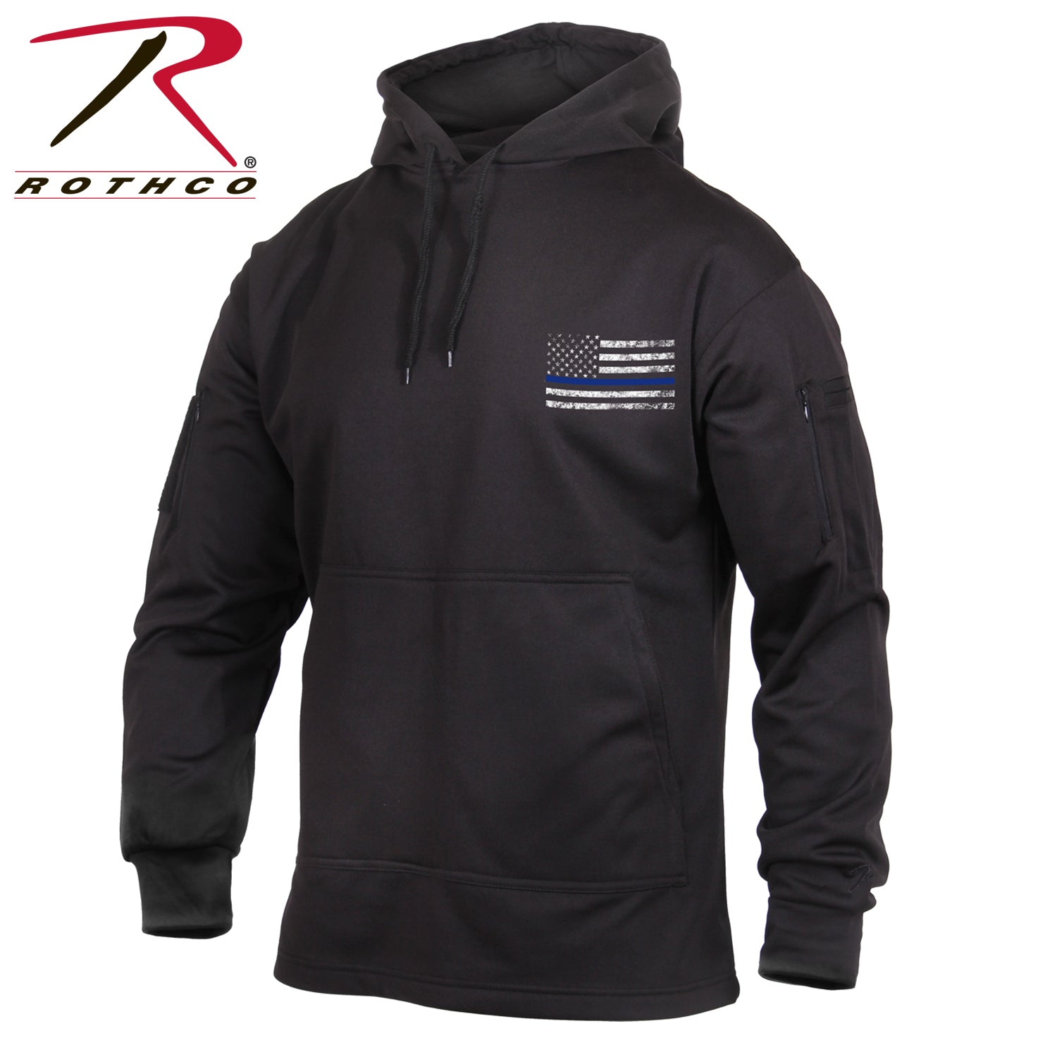Rothco Concealed Carry Thin Blue Line Hoodie LARSON TACTICAL SUPPLY