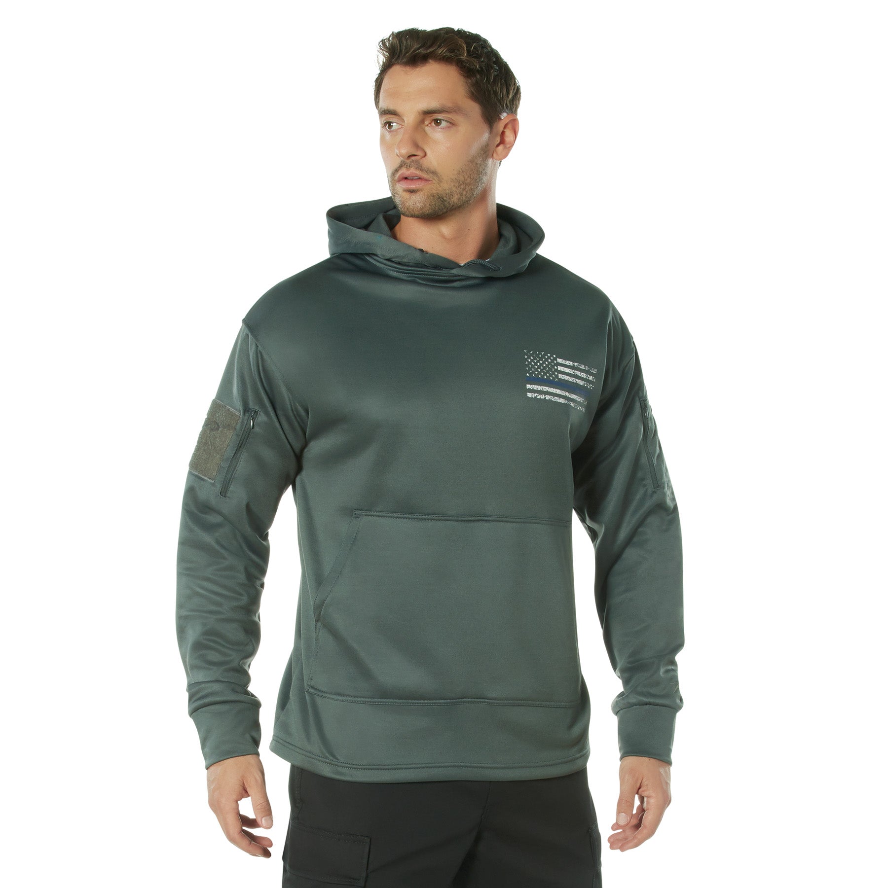 Rothco Concealed Carry Thin Blue Line Hoodie LARSON TACTICAL SUPPLY