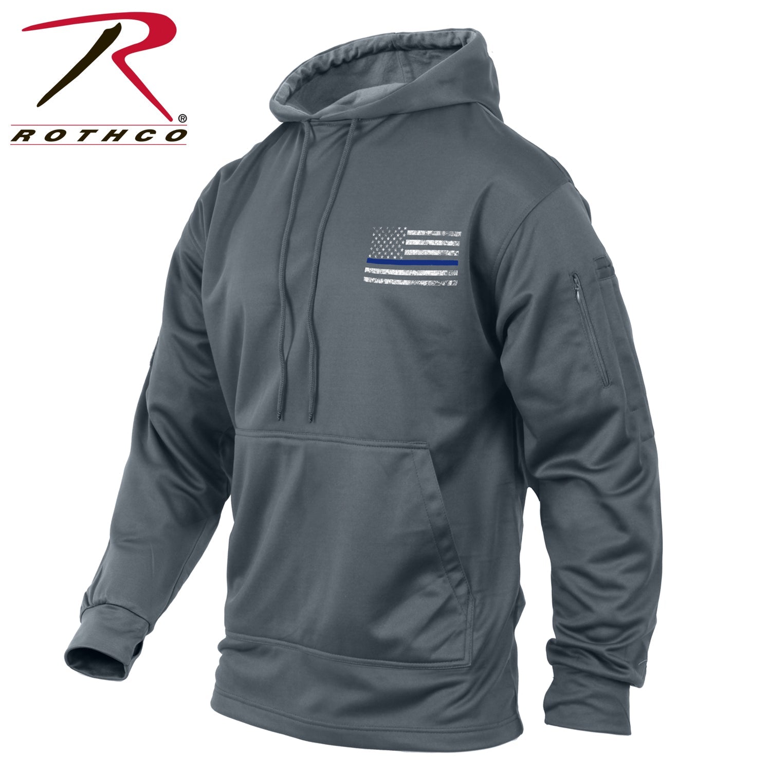 Rothco Concealed Carry Thin Blue Line Hoodie LARSON TACTICAL SUPPLY