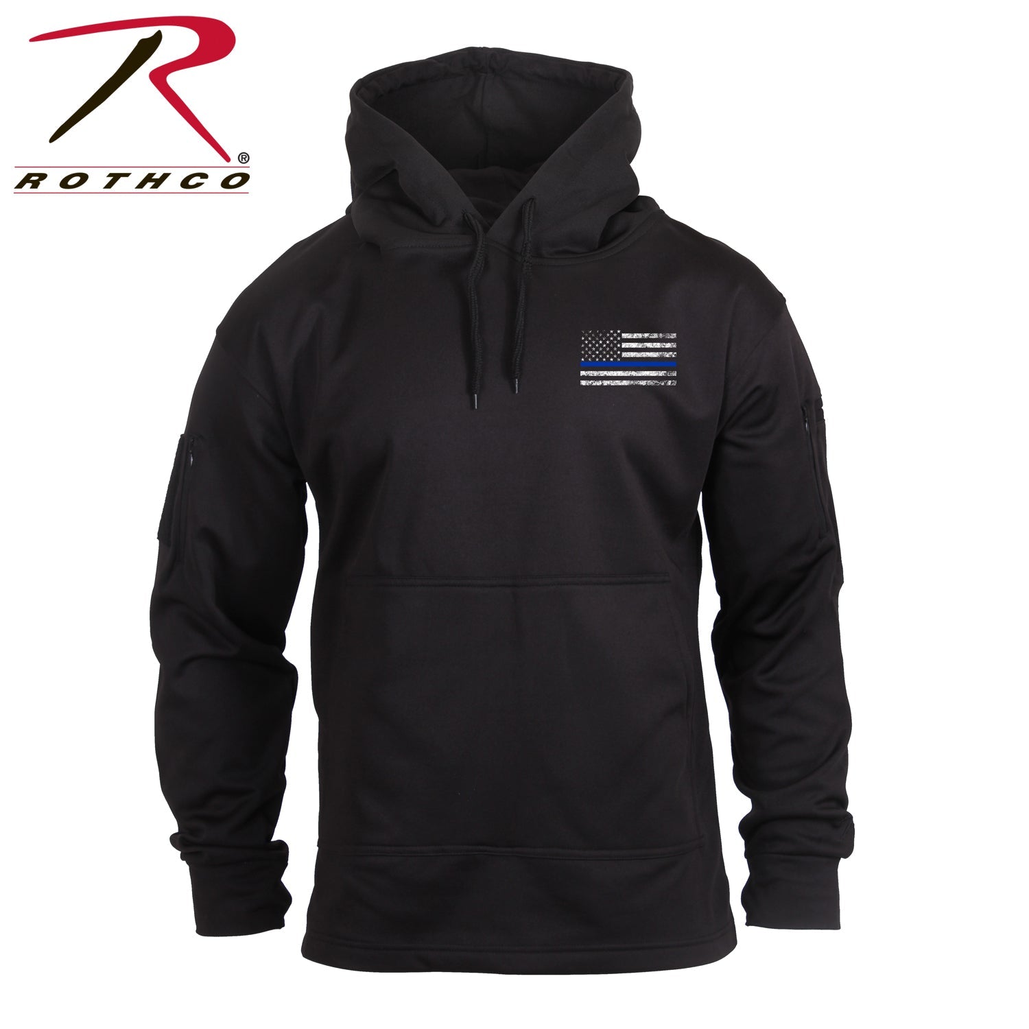 Rothco Concealed Carry Thin Blue Line Hoodie LARSON TACTICAL SUPPLY