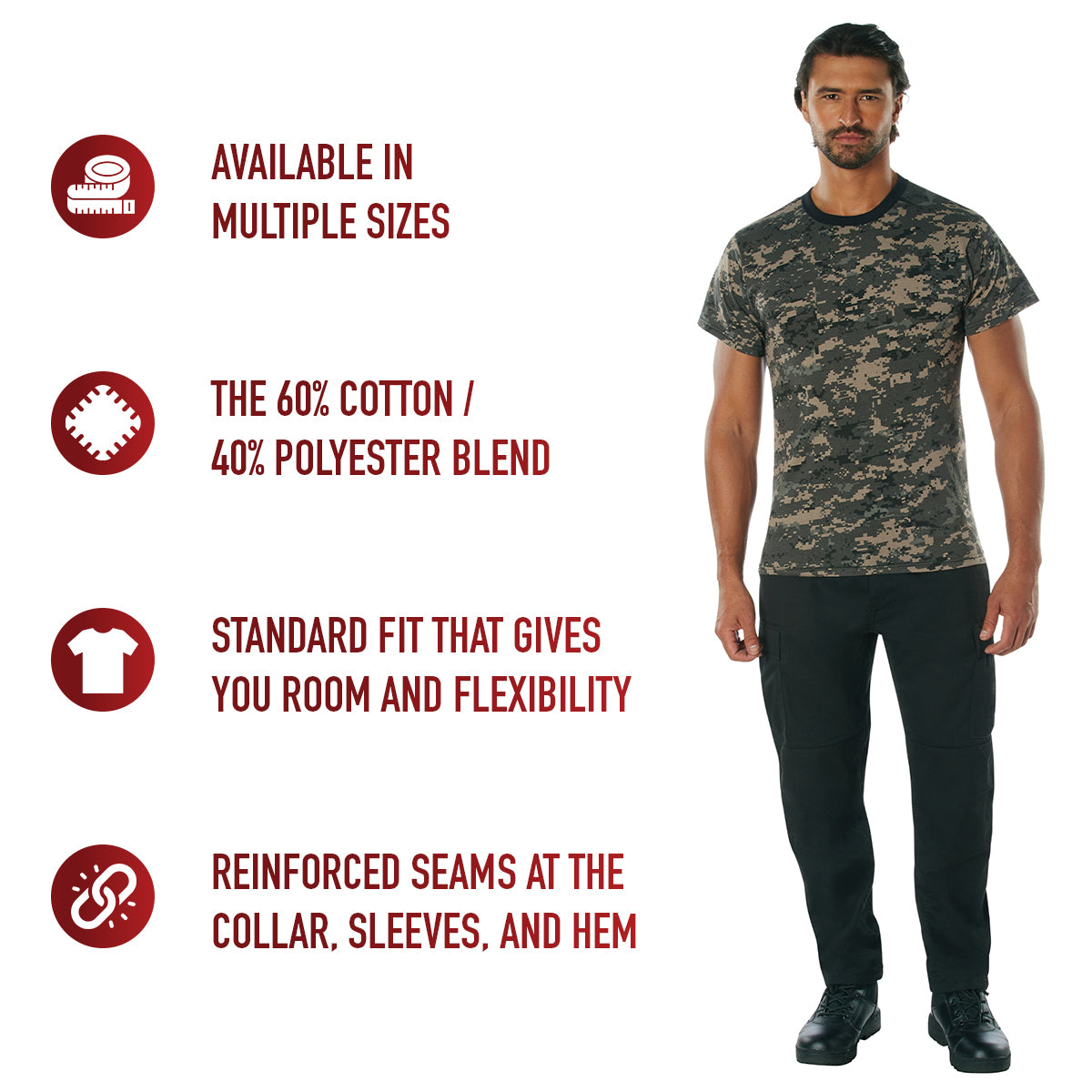 Rothco Digital Camo T-Shirt LARSON TACTICAL SUPPLY