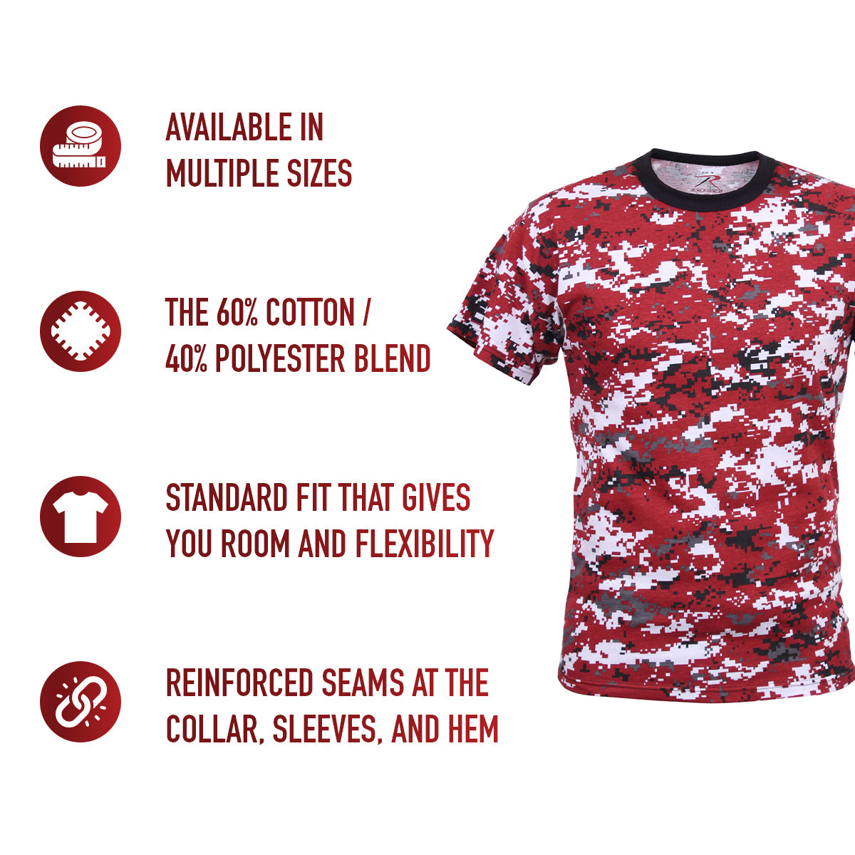 Rothco Digital Camo T-Shirt LARSON TACTICAL SUPPLY