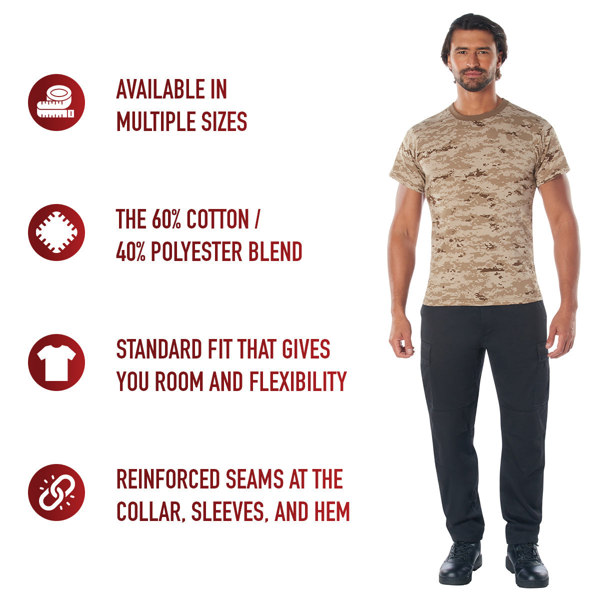 Rothco Digital Camo T-Shirt LARSON TACTICAL SUPPLY