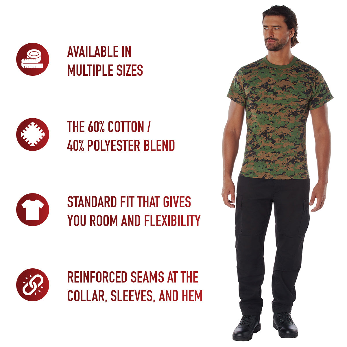 Rothco Digital Camo T-Shirt LARSON TACTICAL SUPPLY