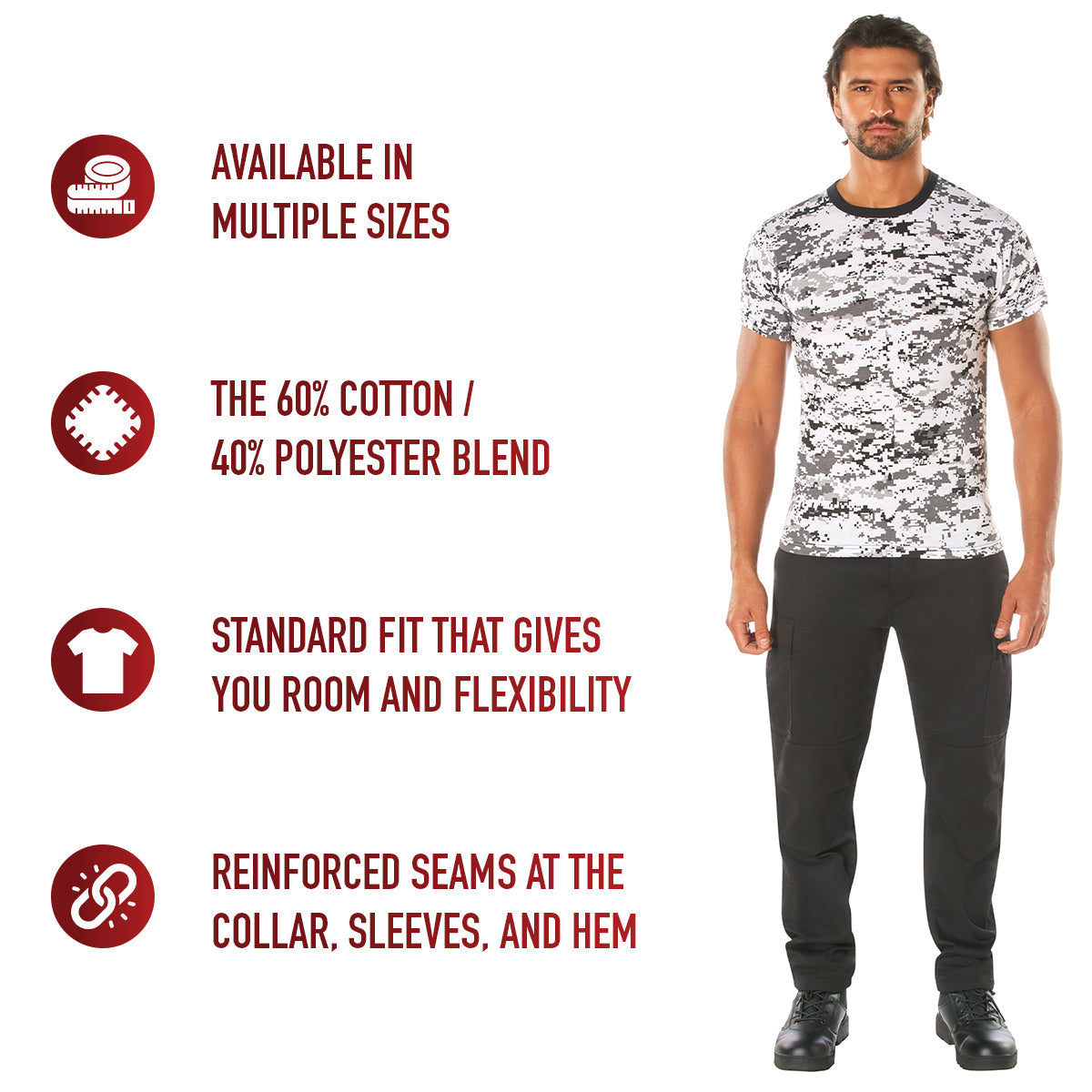 Rothco Digital Camo T-Shirt LARSON TACTICAL SUPPLY