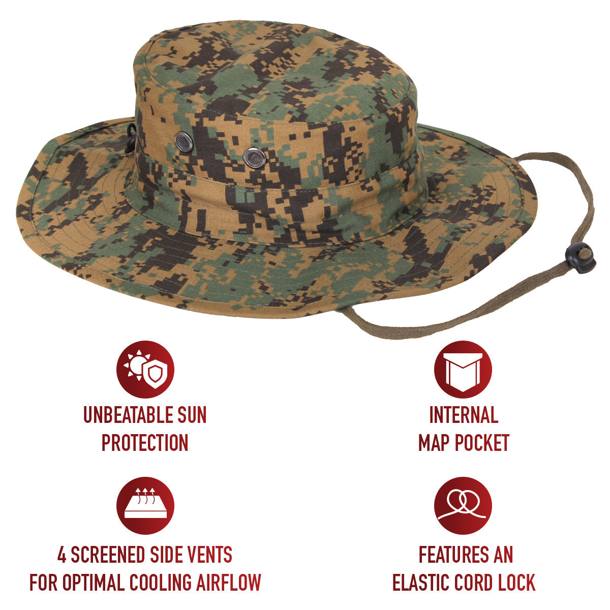 Rothco Adjustable Boonie Hat LARSON TACTICAL SUPPLY