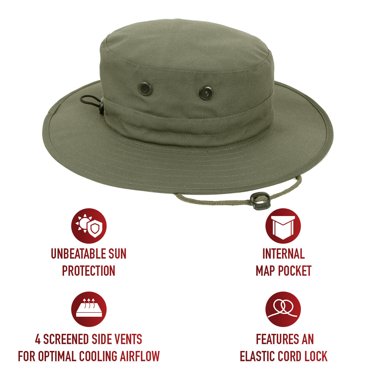 Rothco Adjustable Boonie Hat LARSON TACTICAL SUPPLY
