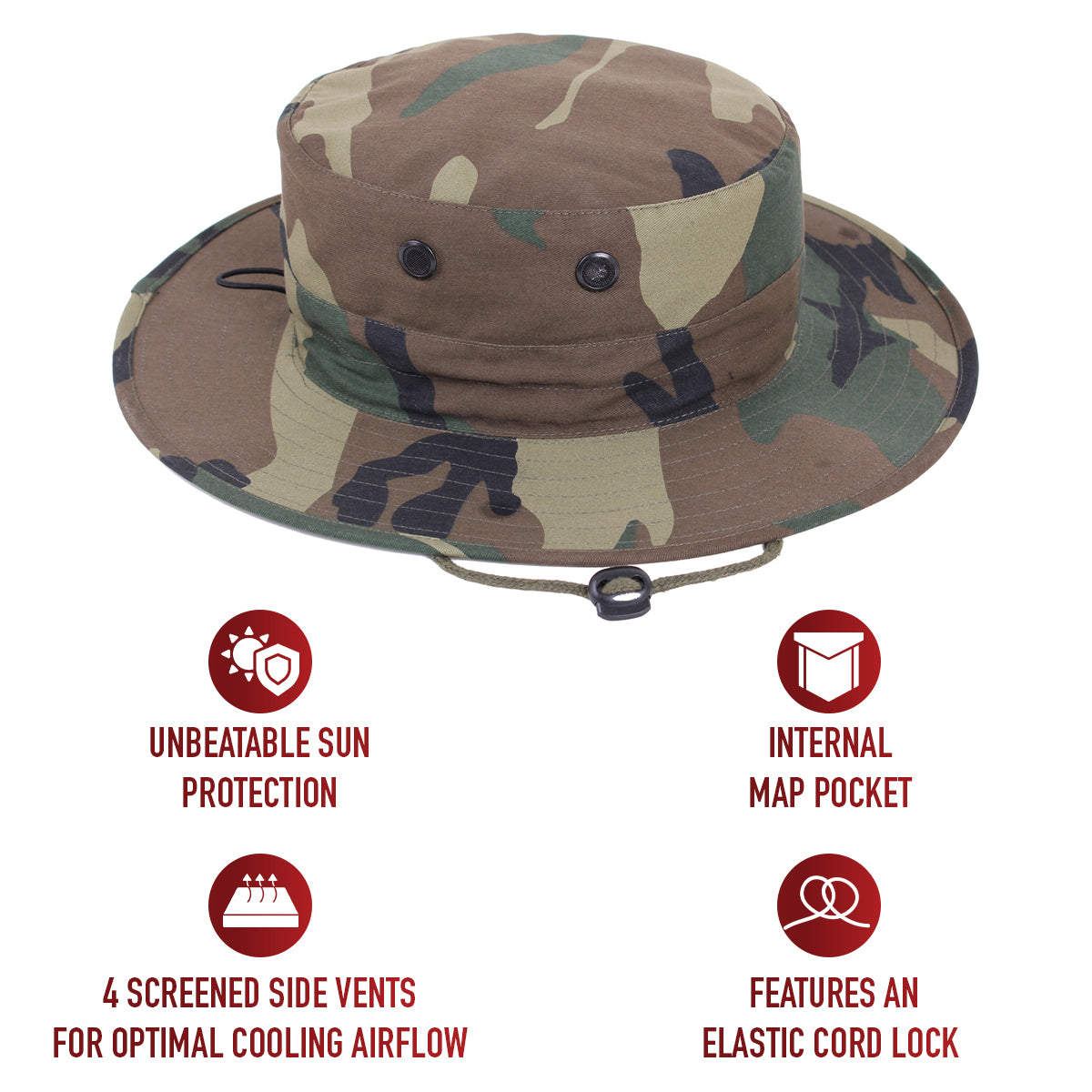 Rothco Adjustable Boonie Hat LARSON TACTICAL SUPPLY