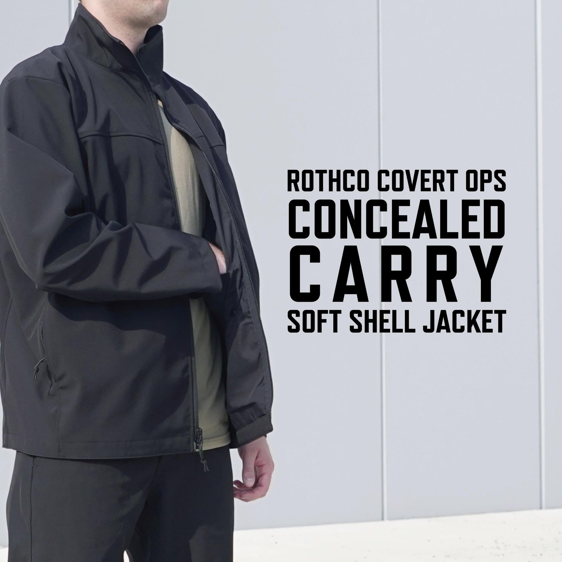 Rothco Covert Ops Concealed Carry Soft Shell Jacket LARSON TACTICAL SUPPLY