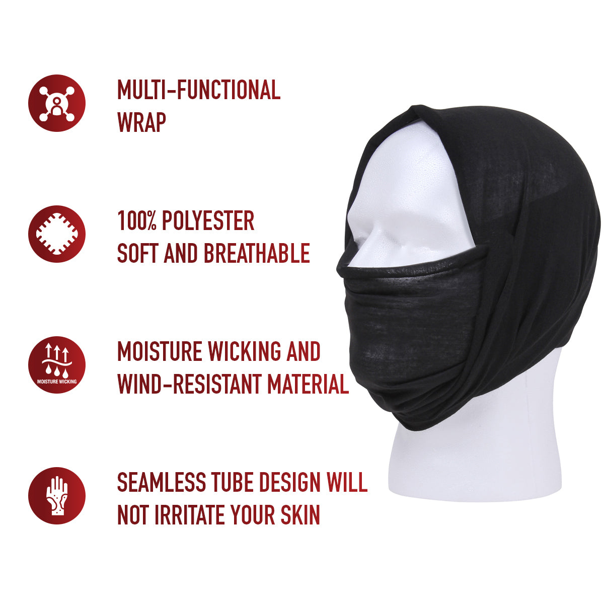Rothco Multi-Use Neck Gaiter and Face Covering Tactical Wrap LARSON TACTICAL SUPPLY