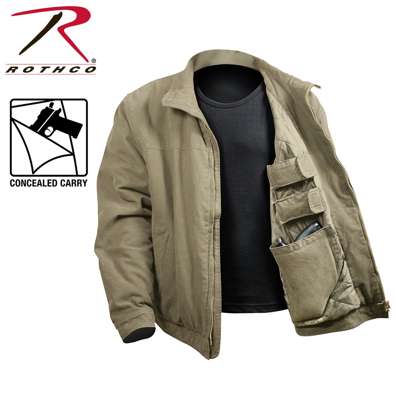 Rothco Concealed Carry 3 Season Jacket LARSON TACTICAL SUPPLY