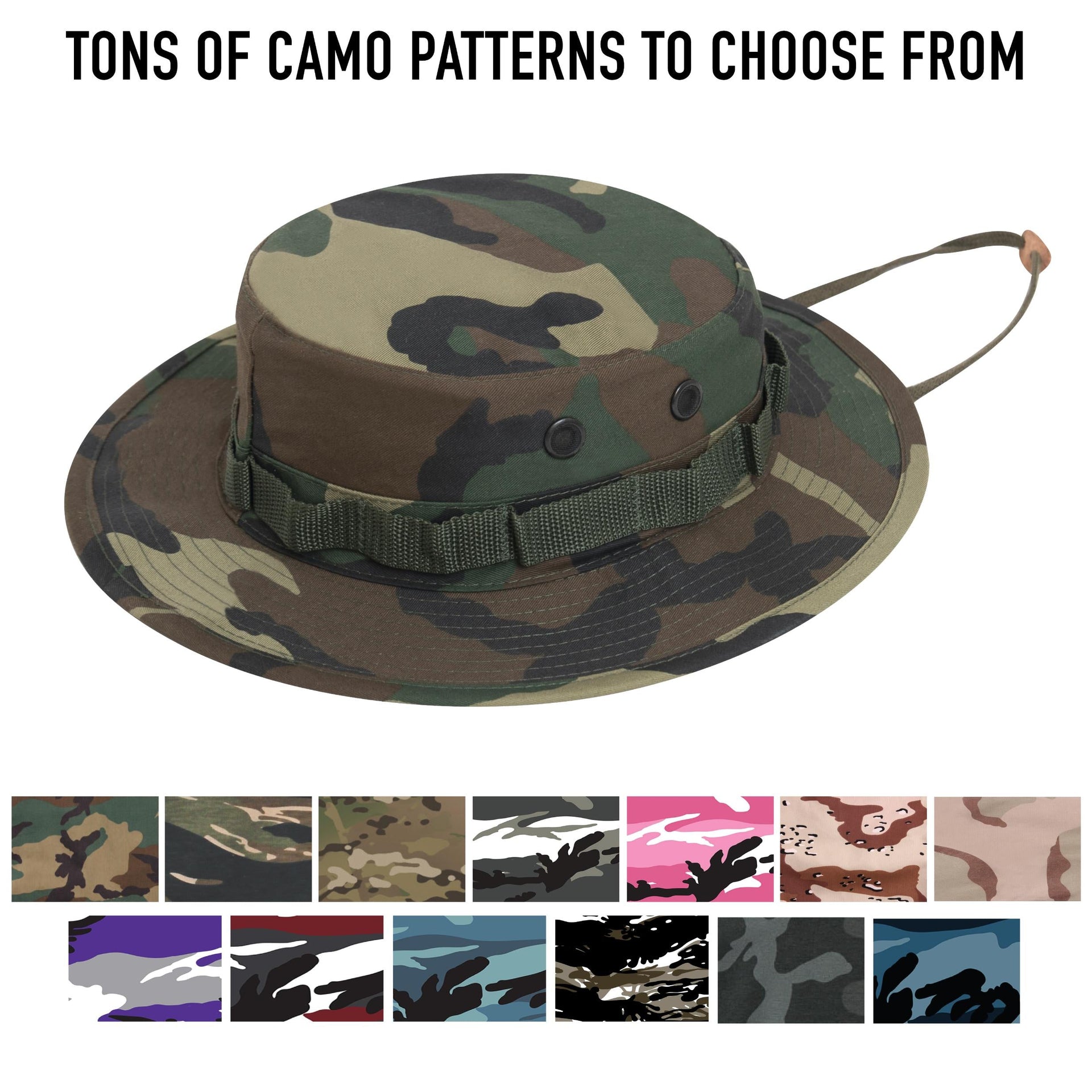 Rothco Camo Boonie Hat LARSON TACTICAL SUPPLY