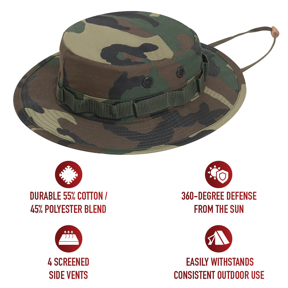 Rothco Camo Boonie Hat LARSON TACTICAL SUPPLY