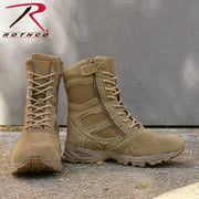Rothco Forced Entry Deployment Boots With Side Zipper - 8 Inch LARSON TACTICAL SUPPLY