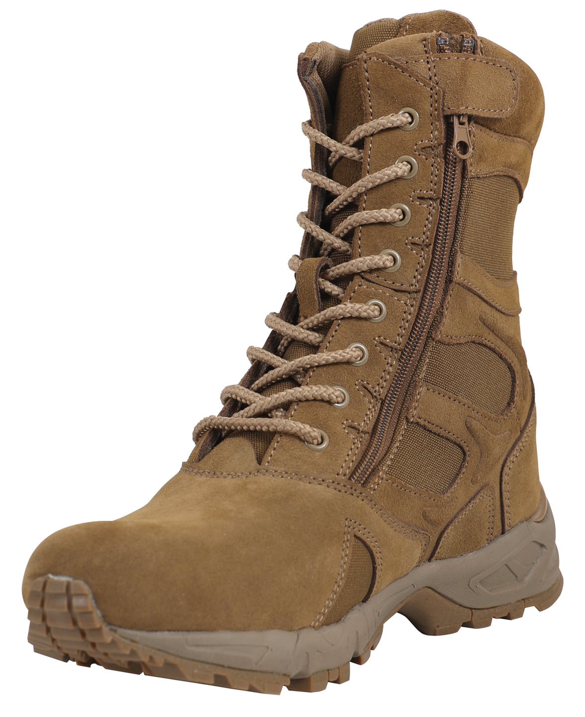 Rothco Forced Entry Deployment Boots With Side Zipper - 8 Inch LARSON TACTICAL SUPPLY