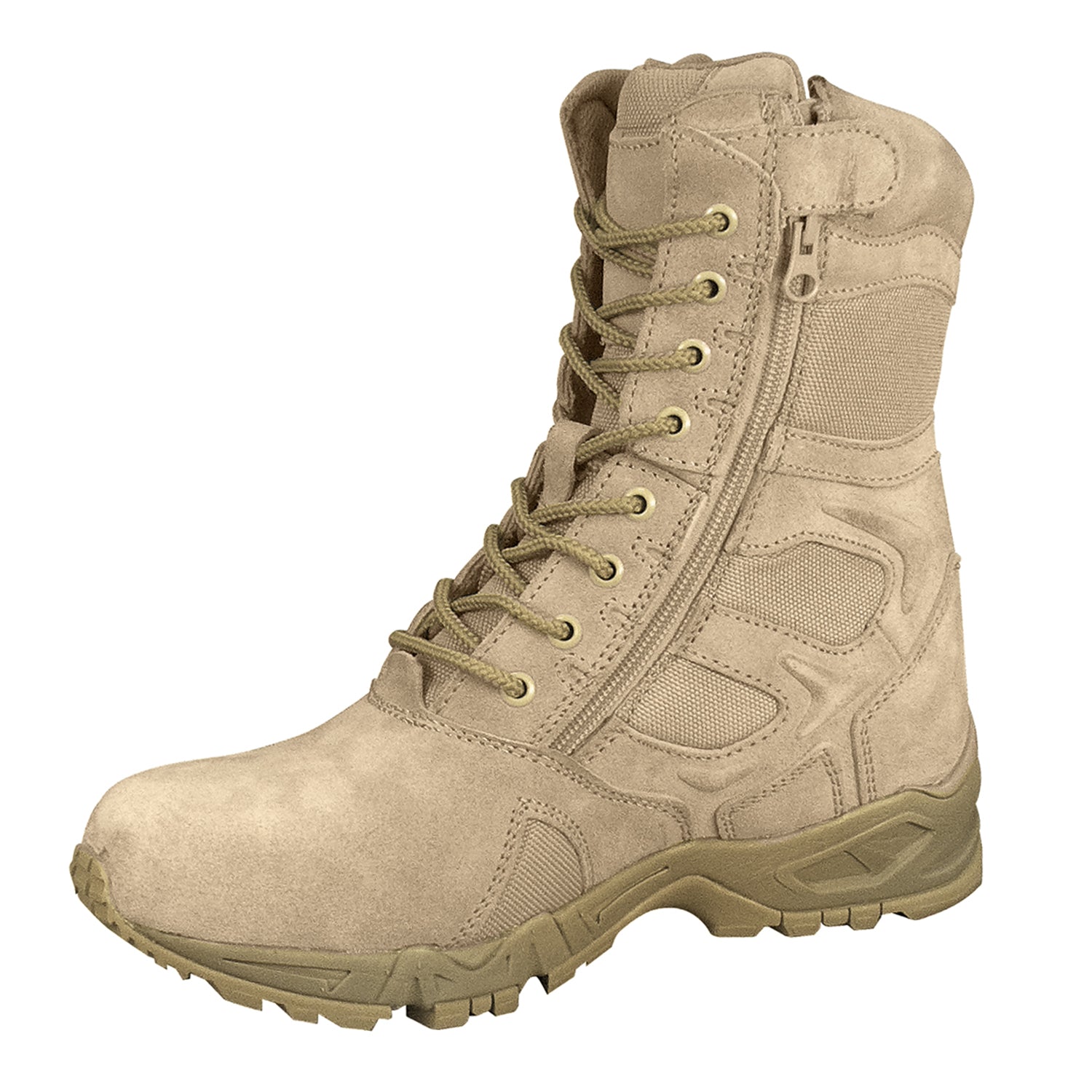 Rothco Forced Entry Deployment Boots With Side Zipper - 8 Inch LARSON TACTICAL SUPPLY